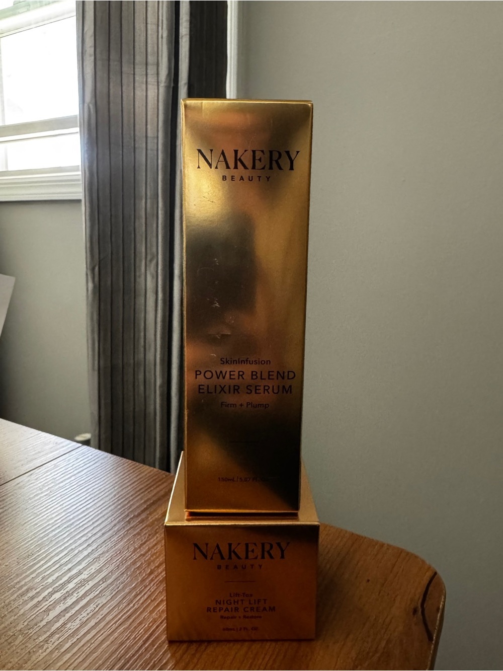 Nakery Beauty GOLD Power Blend Elixir Serum & Night Lift Repair Cream Bundle!!! - Picture 2 of 2